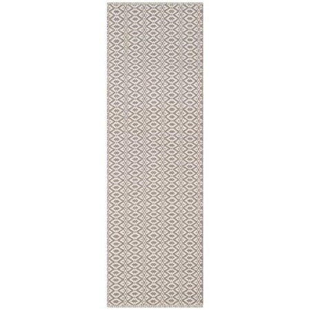 Safavieh Montauk Hand Woven Rectangle Rug- Ivory - Grey- 5 x 7 ft. MTK716A-57